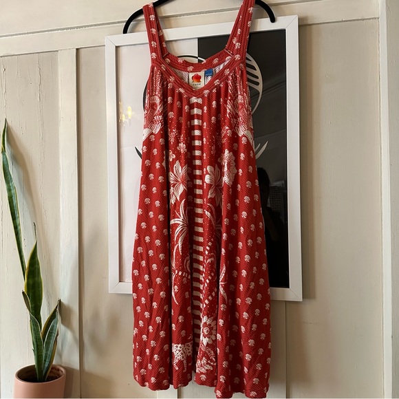 Farm Rio Red and White Print Knit Dress size L - Picture 10 of 10